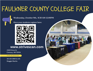 Faulkner County College Fair is October 9th. Transporation is provided!